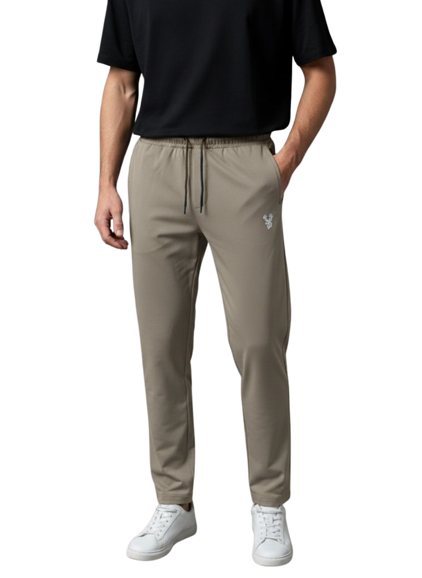 Men's Imported Spandex 200 GSM Trouser – Beige