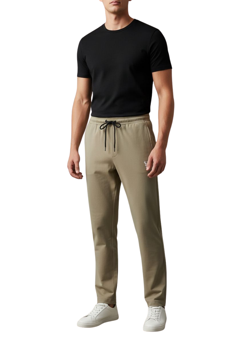 Men's Imported Spandex 200 GSM Trouser – Beige