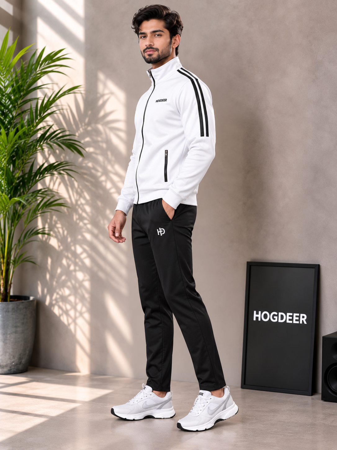 Glacier Swift – Signature White/Black Winter Tracksuit