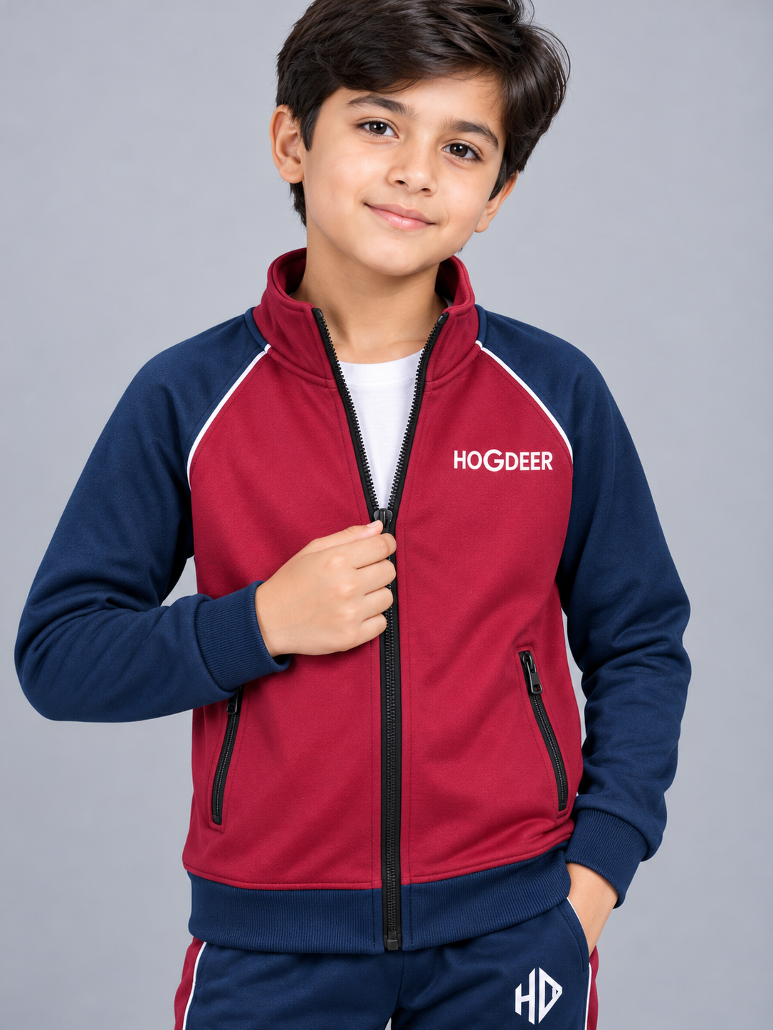 Crimson Crest – Kids Winter Tracksuit
